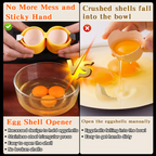 🎊Stainless Steel Egg Opener – Crack, Cut, and Separate Eggs Easily🍳(🥚Buy 1 Get 1 Free)