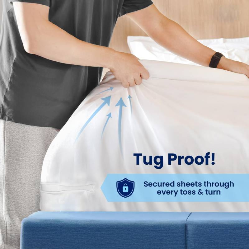 🔥4-Pack Universal Heavy-Duty Bed Sheet Holder Straps No-Slip Peace of Mind