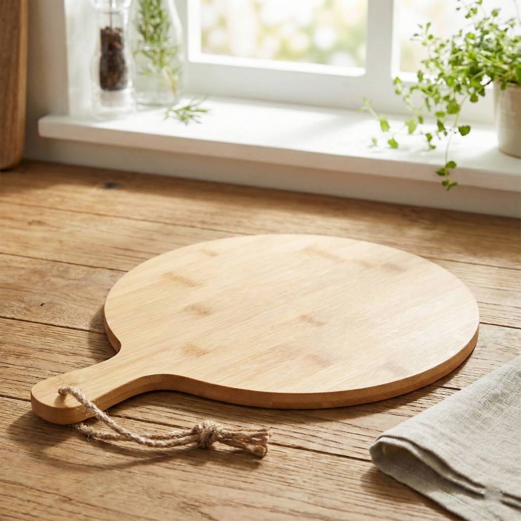 Premium Natural Wood Pizza & Serving Board