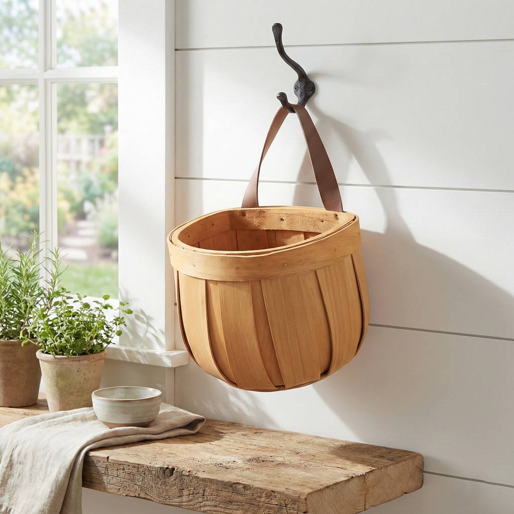 Hand-Woven Pastoral Ginger & Garlic Storage Basket