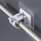 🔥Nail-Free Adjustable Curtain Rod Bracket Holders – Drill-Free & Wall-Safe