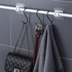 🔥Nail-Free Adjustable Curtain Rod Bracket Holders – Drill-Free & Wall-Safe