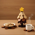 Minimalist Tree-Shaped Foldable Wooden Trivet