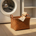 Premium Hand-Woven Rattan-Style Storage Basket