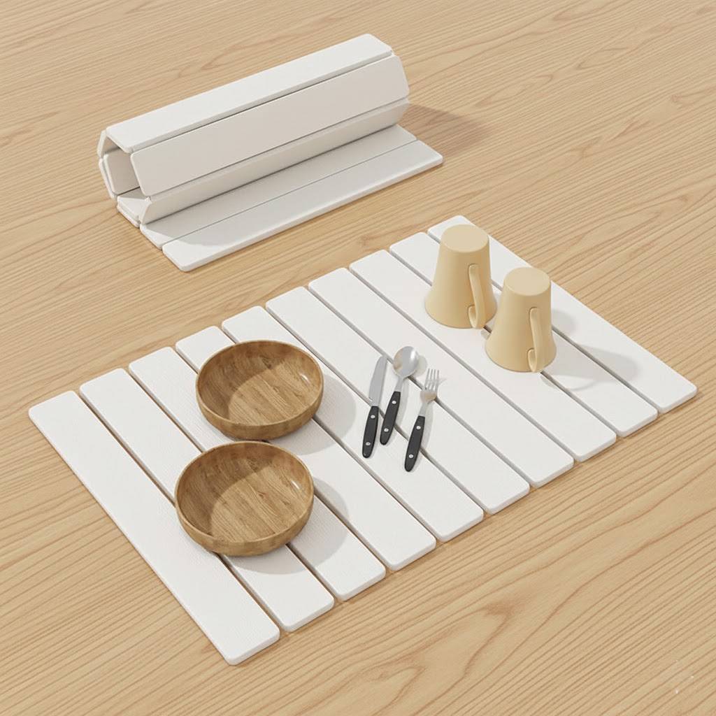 Fast-Drying Diatomaceous Earth Kitchen Drying Mat